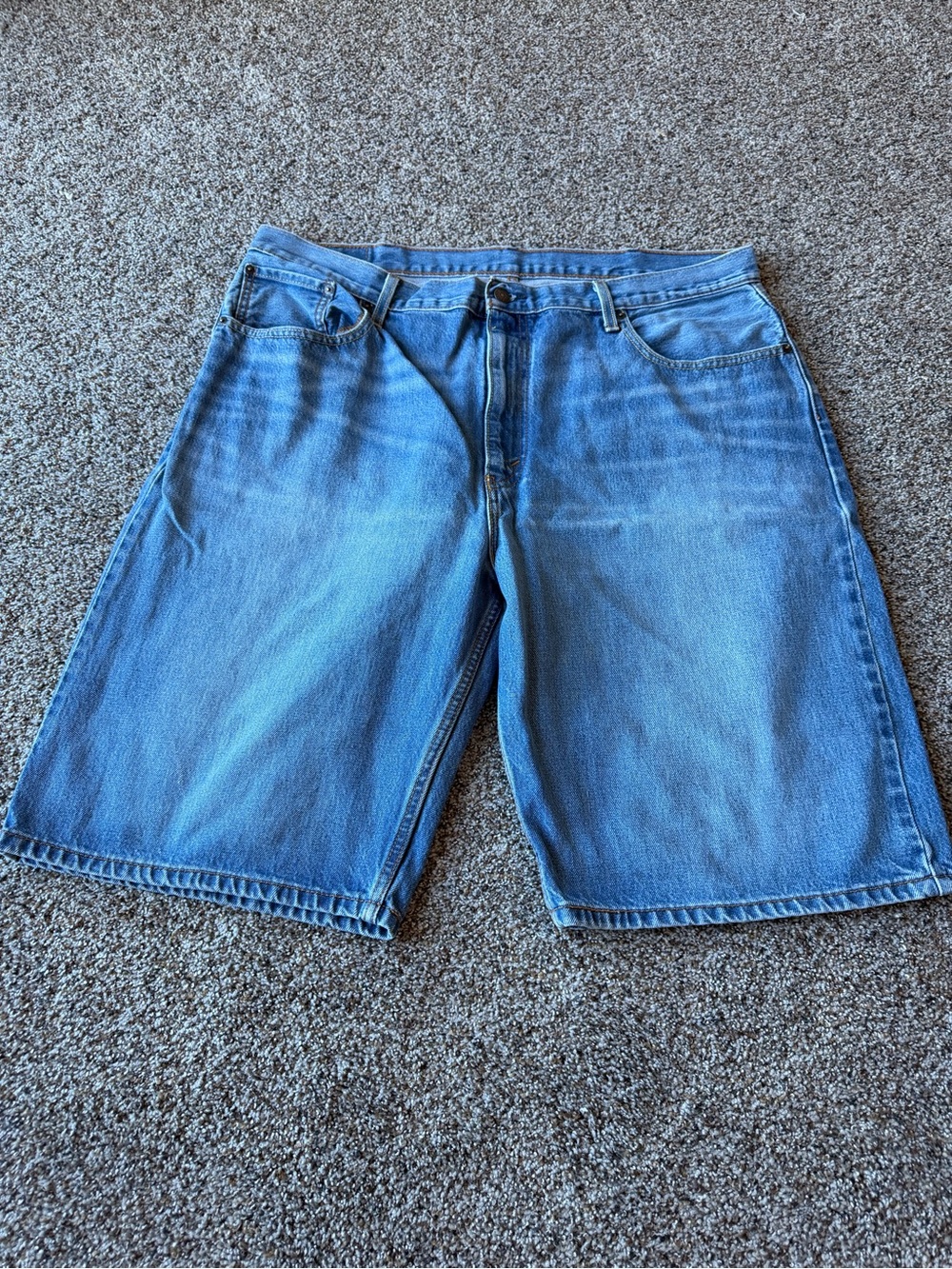 Levi's 569 Men's W40 Loose Straight Baggy Denim Jorts Y2K Skater Jean Shorts